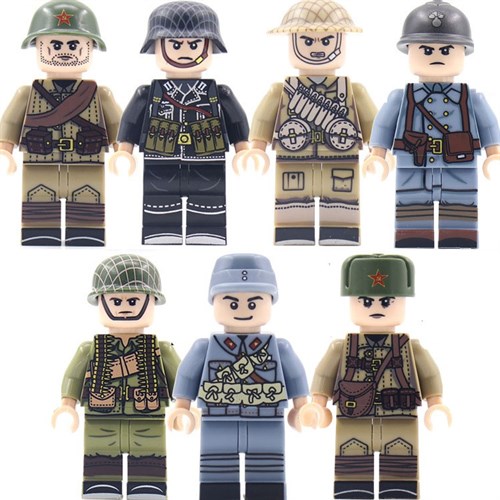 Construction Toy "Figures Toy Soldiers World War II" 7pcs. - photo 28778