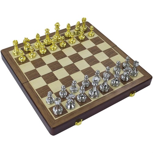 Gift Chess Set "Noble Metals" 39×39 cm / Board Game - photo 28811