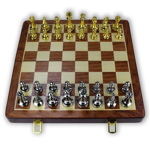 Gift Chess Set "Noble Metals" 39×39 cm / Board Game - photo 28812