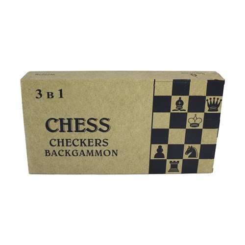 Set "Chess Set+Draughts+Backgammon" 29×29 cm / Board Game - photo 28850