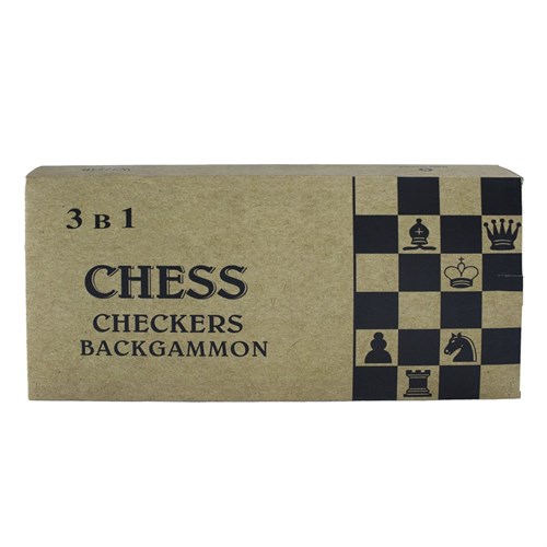 Set "Chess Set+Draughts+Backgammon" 39×39 cm / Board Game - photo 28864