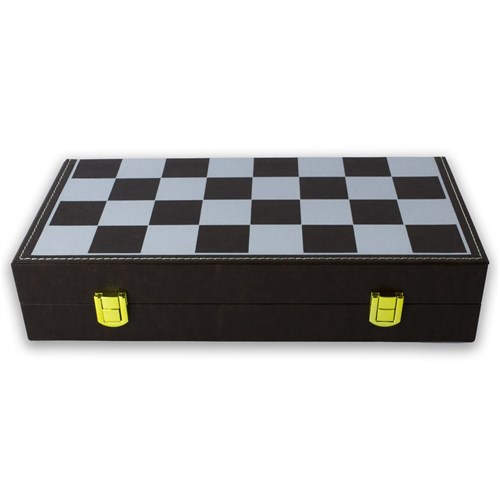 Gift Chess Set "Luxury" Black-Gold 30×30 cm / Board Game - photo 28869