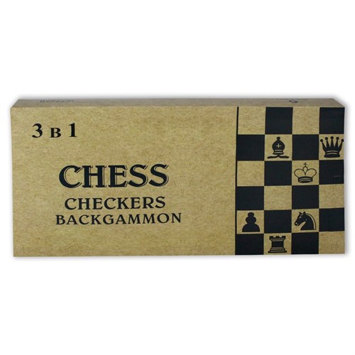 Set "Chess Set+Draughts+Backgammon" 44×44 cm / Board Game - photo 28880