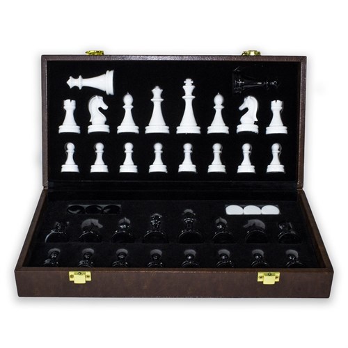 Gift Chess Set Classic Magnetic 30×30 cm / Board Game - photo 28892