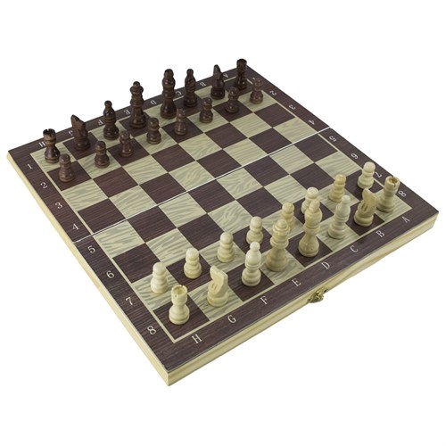 Gift Chess Set Magnetic Double Compact 34×34 cm / Board Game - photo 28898