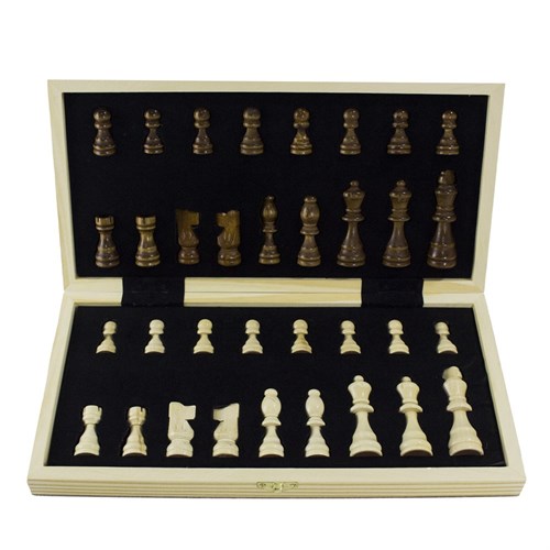 Gift Chess Set Magnetic Double Compact 34×34 cm / Board Game - photo 28899