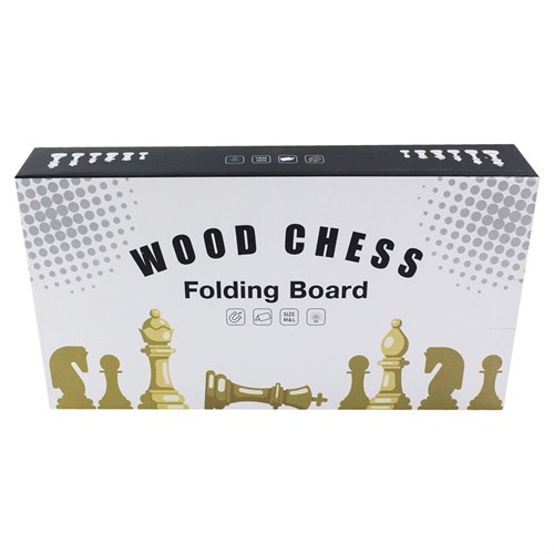 Gift Chess Set Magnetic Double Compact 34×34 cm / Board Game - photo 28902