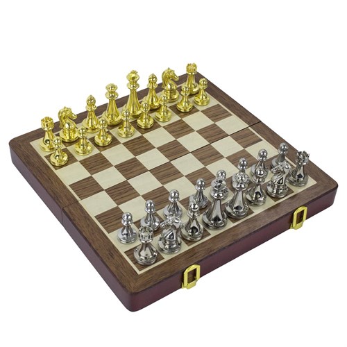 Gift Chess Set "Noble Metals" 29×29 cm / Board Game - photo 28903