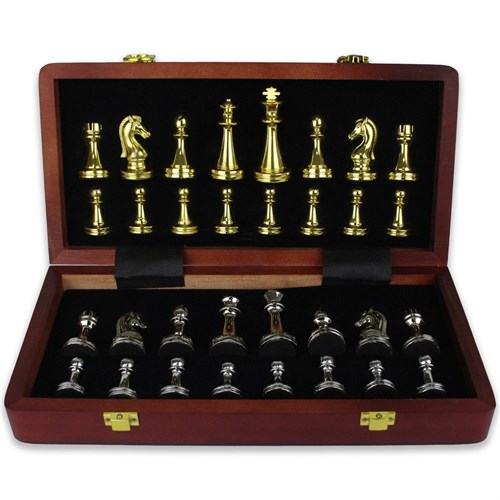 Gift Chess Set "Noble Metals" 29×29 cm / Board Game - photo 28905