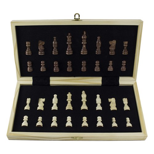 Gift Chess Set Magnetic Double Compact 34×34 cm / Board Game - photo 28920