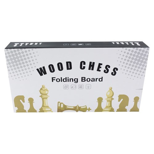 Gift Chess Set Magnetic Double Compact 34×34 cm / Board Game - photo 28922