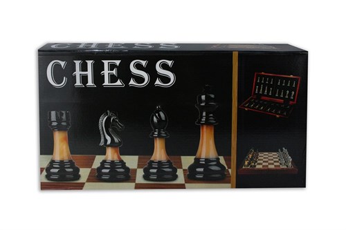Gift Chess Set Metal Black-Silver 45×45 cm - photo 28943