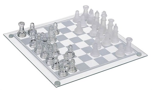 Gift Chess Set Glass 20×20 cm / Board Game - photo 28947