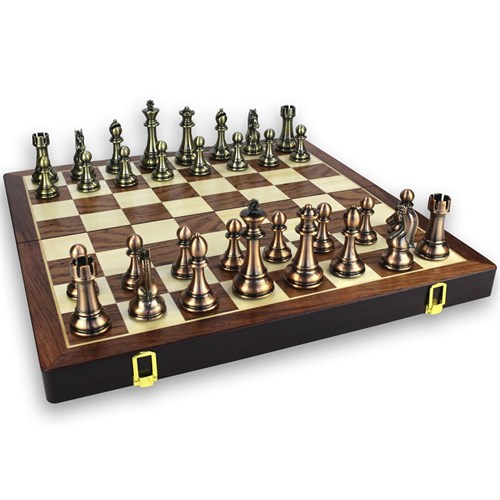 Gift Chess Set "Bronze Series" 53×53 cm / Board Game - photo 28978