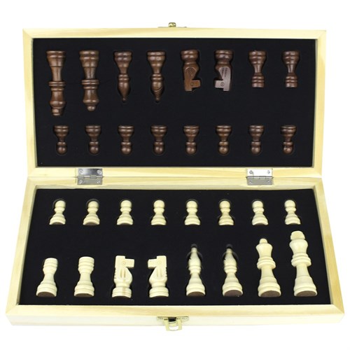 Gift Chess Set Classic for Children Magnetic 29×29 cm / Board Game - photo 28988