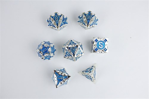 7-Piece Metal RPG Dice Set — Frosty Morning - photo 29333