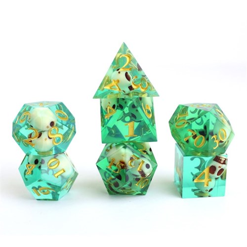 7-Piece RPG Dice Set — Copper Recursion - photo 29344
