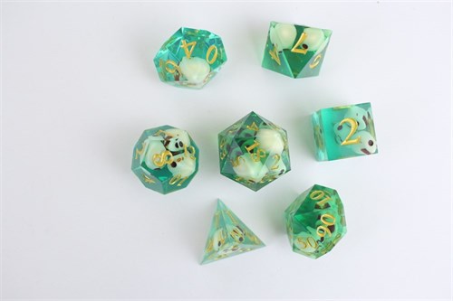 7-Piece RPG Dice Set — Copper Recursion - photo 29346