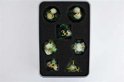 7-Piece RPG Dice Set — Copper Recursion - photo 29347