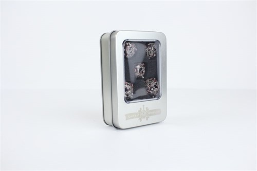 7-Piece Metal RPG Dice Set — Dark Basilisk - photo 29364