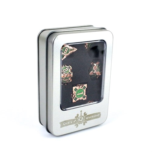 7-Piece Metal RPG Dice Set — Red Platinum - photo 29367