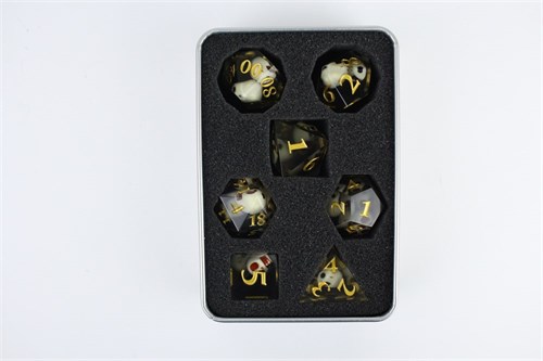 7-Piece RPG Dice Set — Dark Recursion - photo 29395
