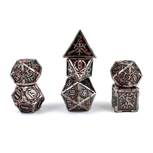 7-Piece Metal RPG Dice Set — Fierce Knight - photo 29408