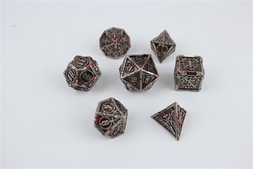 7-Piece Metal RPG Dice Set — Fierce Knight - photo 29409