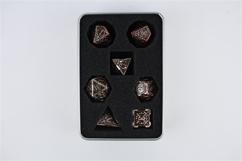 7-Piece Metal RPG Dice Set — Fierce Knight - photo 29411