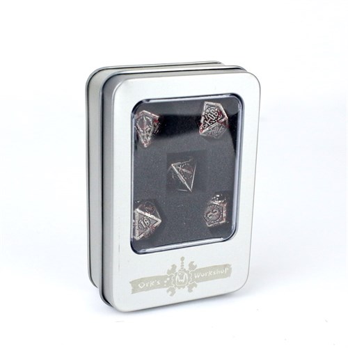 7-Piece Metal RPG Dice Set — Fierce Knight - photo 29412