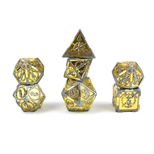 7-Piece Metal RPG Dice Set — Noble Knight - photo 29423