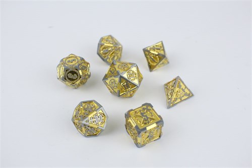 7-Piece Metal RPG Dice Set — Noble Knight - photo 29424