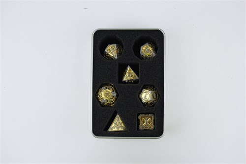 7-Piece Metal RPG Dice Set — Noble Knight - photo 29426