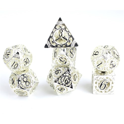 7-Piece Metal RPG Dice Set — Light Mechanic - photo 29487