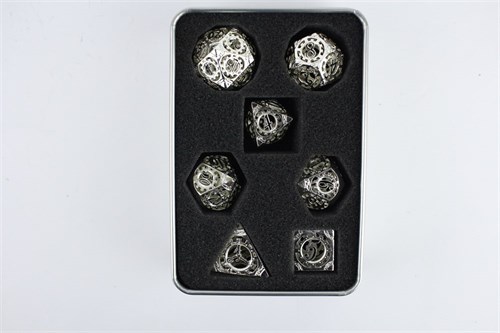 7-Piece Metal RPG Dice Set — Light Mechanic - photo 29490