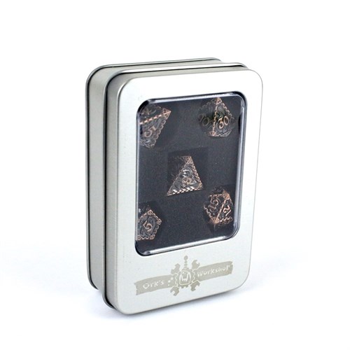 7-Piece Metal RPG Dice Set — Dragon Bronze - photo 29526