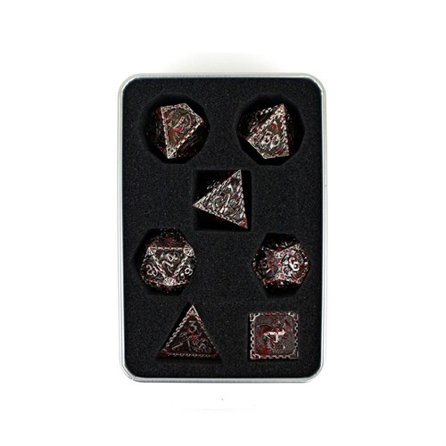 7-Piece Metal RPG Dice Set — Dragon Steel - photo 29538