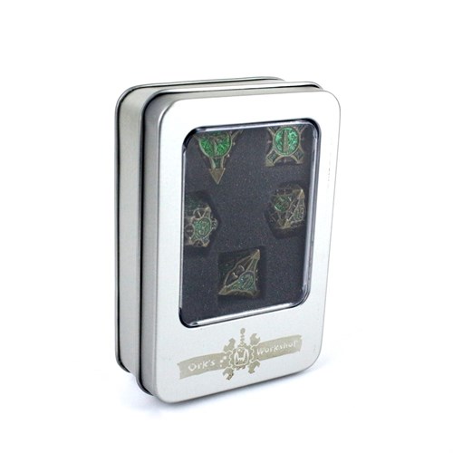 7-Piece Metal RPG Dice Set — Hidden Power - photo 29557