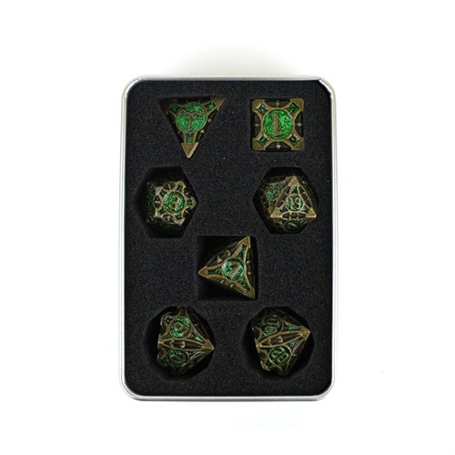 7-Piece Metal RPG Dice Set — Hidden Power - photo 29558