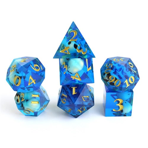 7-Piece RPG Dice Set — Light Recursion - photo 29581