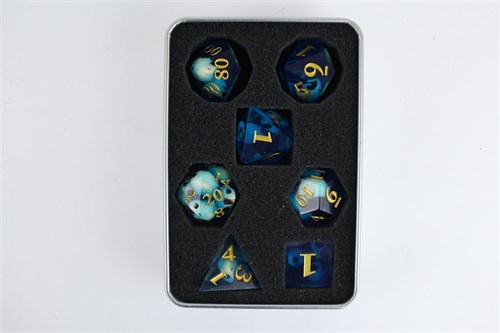 7-Piece RPG Dice Set — Light Recursion - photo 29584