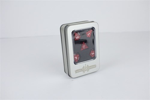 7-Piece Metal RPG Dice Set — Purple Labyrinth - photo 29595
