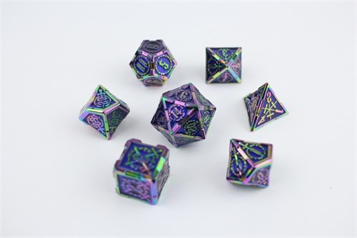 7-Piece Metal RPG Dice Set — Lightbringer Knight - photo 29613