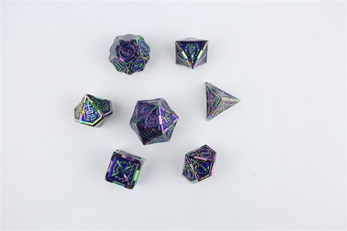 7-Piece Metal RPG Dice Set — Lightbringer Knight - photo 29614