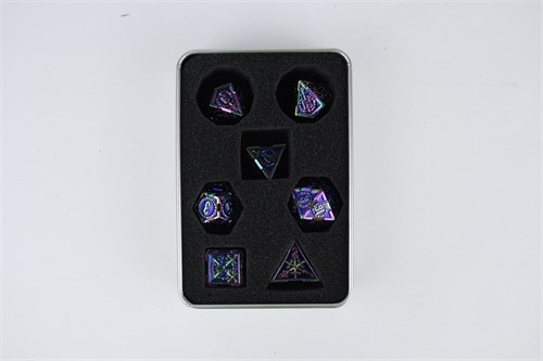 7-Piece Metal RPG Dice Set — Lightbringer Knight - photo 29615