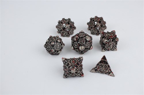 7-Piece Metal RPG Dice Set — Blood Chaos - photo 29632