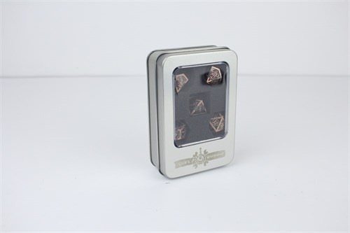 7-Piece Metal RPG Dice Set — Bronze Knight - photo 29651