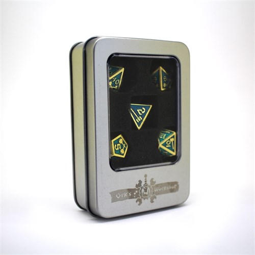 7-Piece Metal RPG Dice Set — Forge Purple - photo 29758