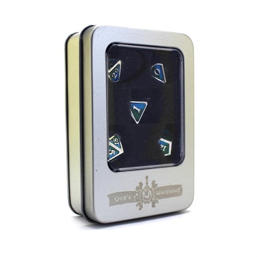 7-Piece Metal RPG Dice Set — Faux-Red Web - photo 29811