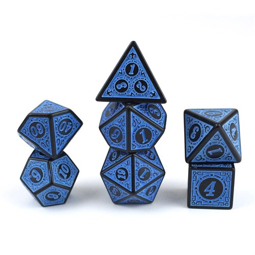 7-Piece RPG Dice Set — Gaming Blue - photo 29842